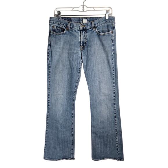 Vintage Lucky Brand Boot Cut Dungarees Jeans Denim USA Light Wash Mid Rise 10 30 - Picture 1 of 15